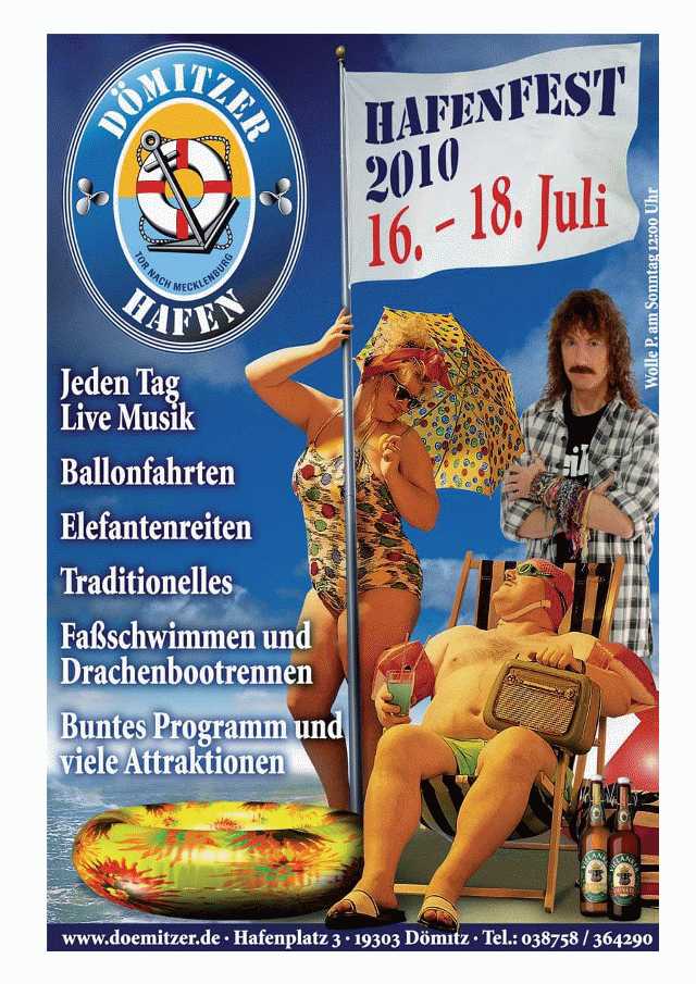 Dömitzer Hafen - Hafenfest Drachenbootrennen Party Hochzeit Event oder Stadfest.