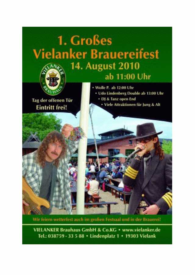 Vielanker Brauereifest Double Udo Jürgens & Wolle P Party Hochzeit Event oder Stadfest..