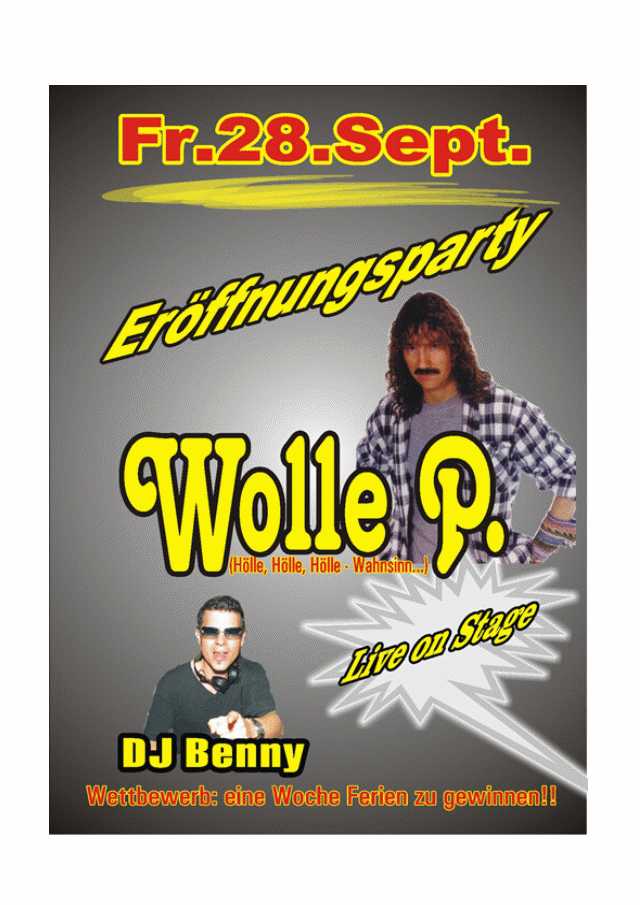 DJ Benny und Wolle P. bei der Eröffnungsparty Party Hochzeit Event oder Stadfest..